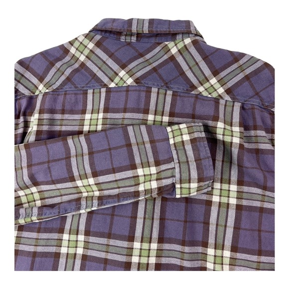 Denim & Supply Ralph Lauren Purple Green White Plaid L/S Button Up Mens 2XL XXL - Picture 4 of 5